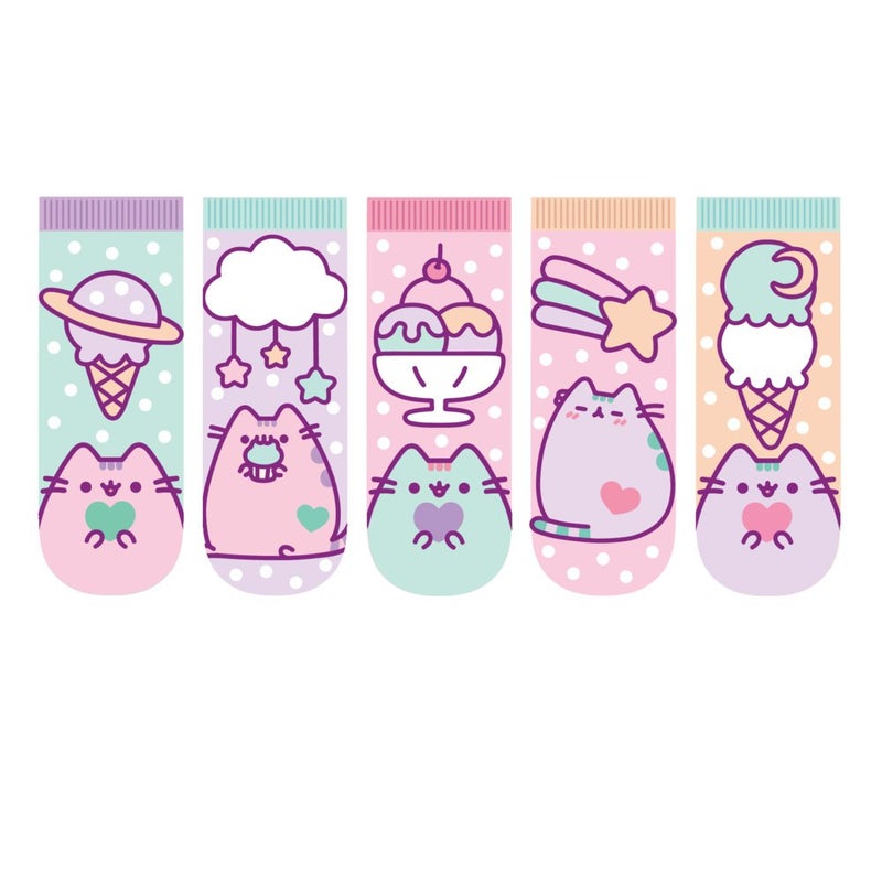 Pusheen جوارب كاحل باقة 5 من حلويات بوشين الباستيلية - Image 2